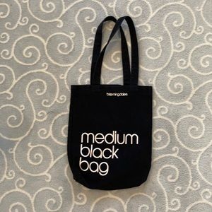 Bloomingdales tote bag medium black bag